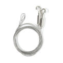 2PCS Adjustable Picture Hanging Wire Kit 2m Heavy Duty Mirror Hanging Wire with Loop & Hook Stainless Steel Hanging Rope