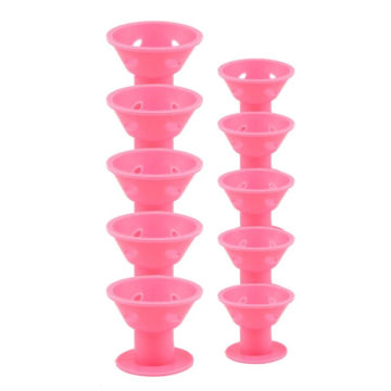 10pcs Heatless Magic Hair Curler Hair Rollers Curlers Soft Silicone Hairstyle Roller Wave Formers DIY Curling Hair Styling Tools