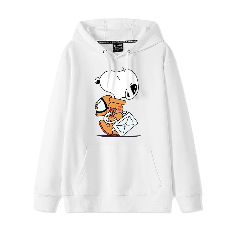 Description Picture 6 of itemNew Cartoon Snoopy Print Pullover Hooded Sweetheart Women's Cute Cartoon Loose Top Coat Hoodie Couple Casual Versatile Fashion