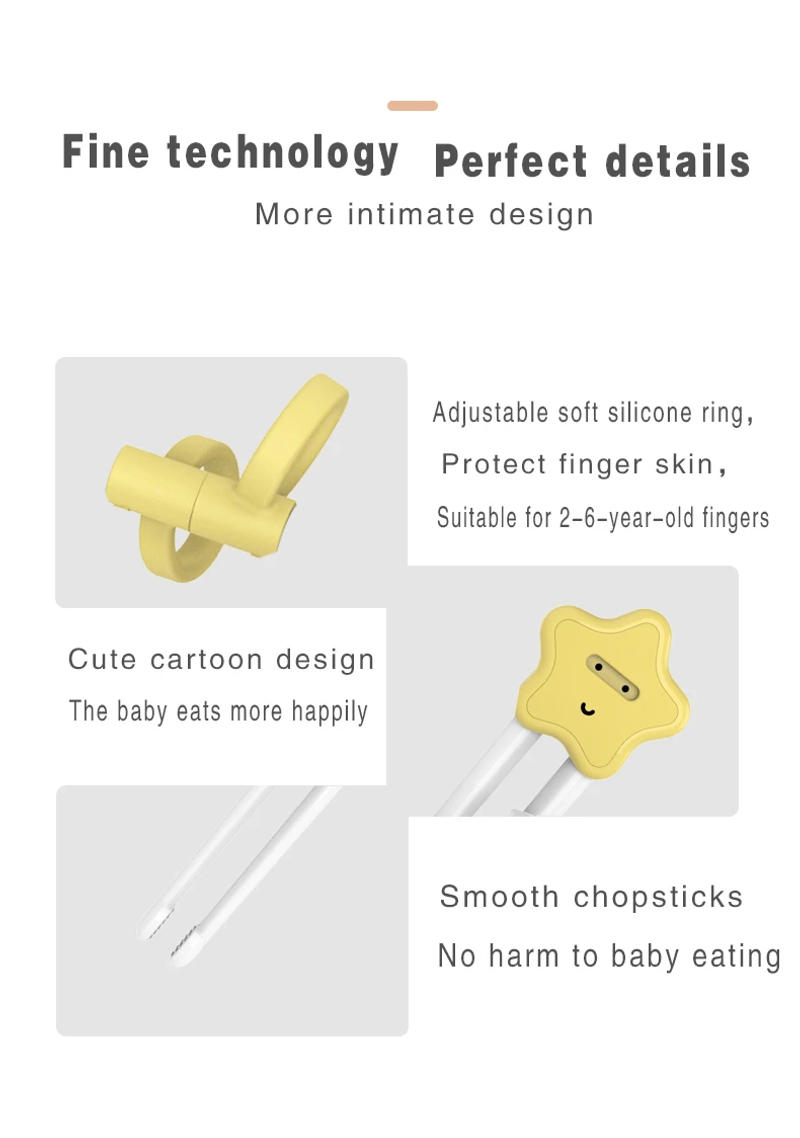 Description Picture 4 of itemCreative stereoscopic Baby Chopsticks Cartoon Design Eating Training Utensils Feeding Auxiliary Utensils Chopsticks for Toddler