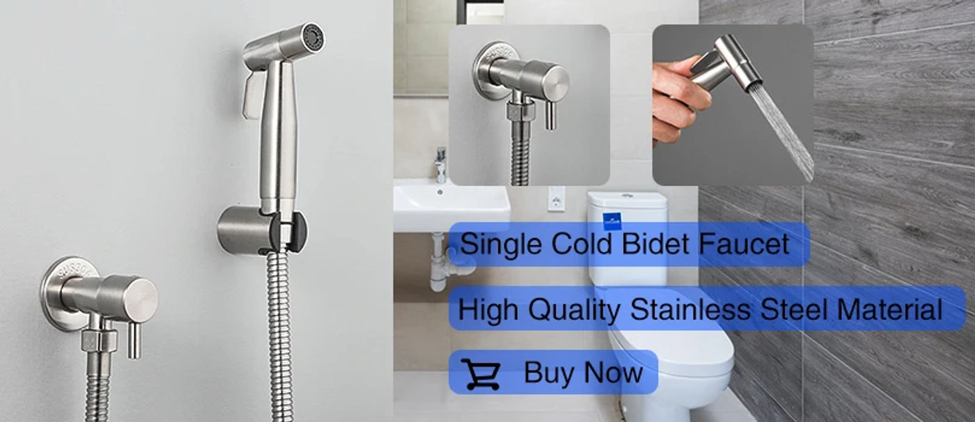 Description Picture 3 of itemULA Mixer Portable Bidet Sprayer Brass Toilet Bidet Faucet Hot Cold Mixer Water Bathroom Mixer Shattaf Valve Jet Hygienic Shower