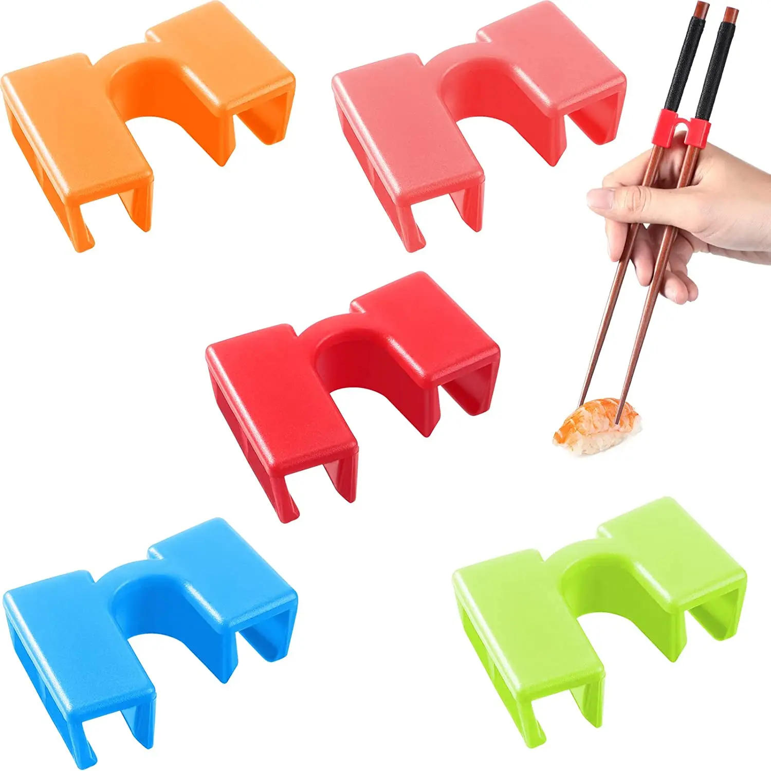 Description Picture 5 of item5/8PCS Reusable Chopstick Helpers Training Chinese Chopsticks Trainer Holder for Adouts Beginner Trainers or Learner
