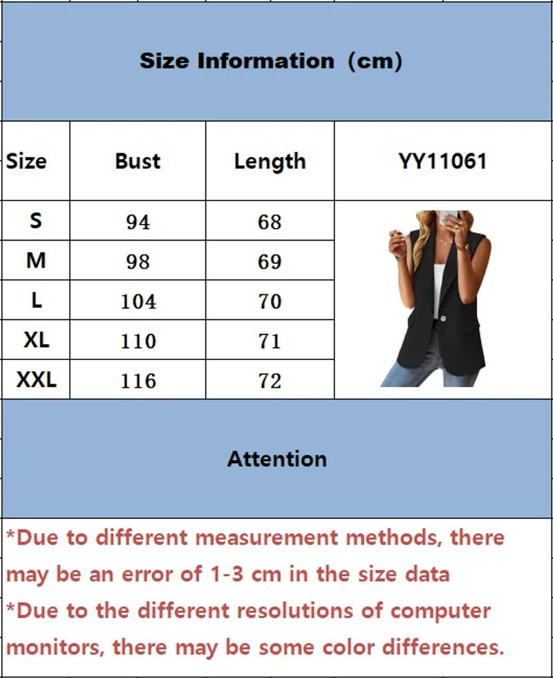 Description Picture 2 of item2024 Spring/Summer New Polo Collar Suit Vest Women's Style Commuter Sleeveless Cardigan Tank Top Women