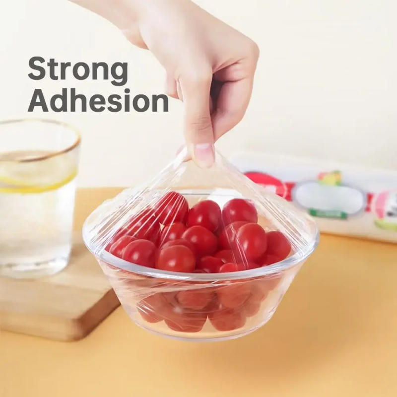 Description Picture 4 of itemFood Saran Wrap, Microwavable Cling Film Wrap, 30cm*100m Clear Plastic Food Packing Kitchen Storage Wrapping Film Keep Food Fres