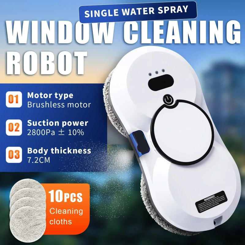 Description Picture 2 of itemAutomatic High-Rise Window Cleaning Robot, Dual-Sided Spray & Brushless Motor for Skyscraper/Home/Office Glass Maintenance
