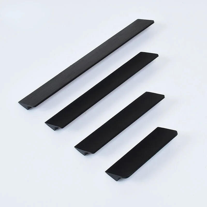 Description Picture 4 of itemGold Black Hidden Cabinet Pulls Aluminum Alloy Kitchen Cupboard Handles Drawer Knobs Wardrobe Furniture Handle Bedroom Hardware