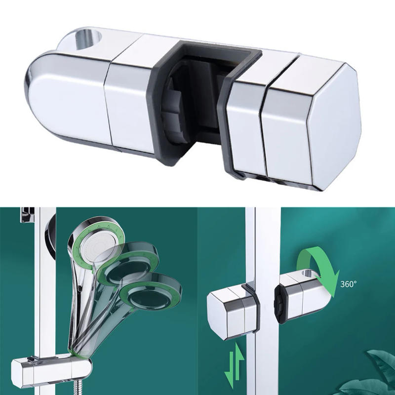 Description Picture 2 of item360° Shower Rail Slide Shower Head Holder Bathroom Shower Room Showerhead ABS Plastic Holder Bracket Bathroom Accessories