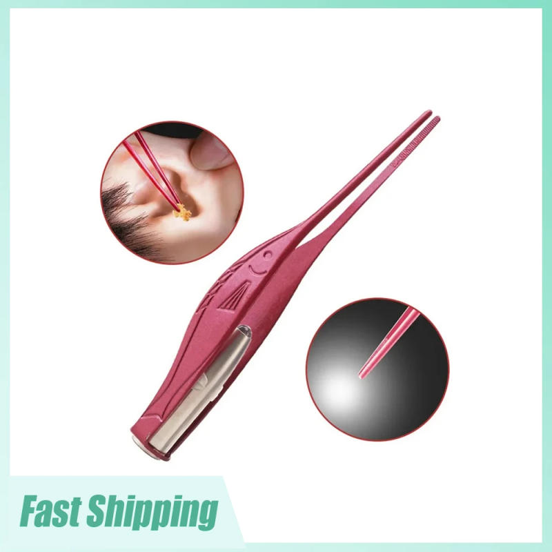 Description Picture 2 of item1pc Universal Earpick Earwax Removal Tools with Flashlight Earwax Cleaner Tweezers Household Visible Ear Wax Clean Care Tool