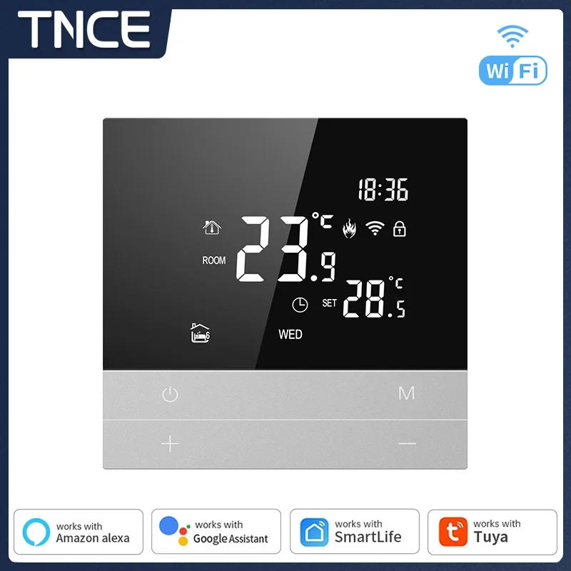 Description Picture 2 of itemTNCE Tuya WiFi Thermostat Water/Electric Floor Heating Water Gas Boiler smart Temperature Voice Remote Control Google Home Alexa