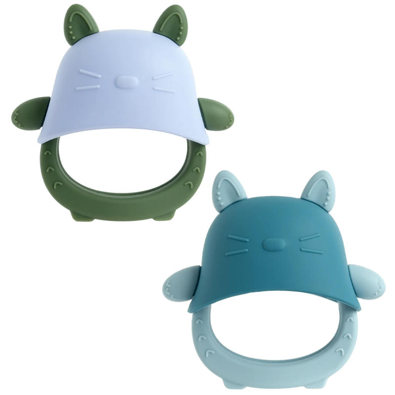 Description Picture 2 of itemColor Kids 1PCS Cat Shape Silicone Glove Teether Removable Chewing Toy for Babies Toddlers Nursing Molar Sensory BPA Free