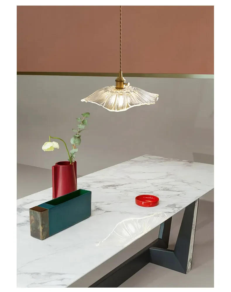 Description Picture 4 of itemModern Glass Pendant Lights Chandeliers Indoor Lighting For Dining Room Kitchen Bedroom Suspension Decor Pendant Lamp E27 Lustre