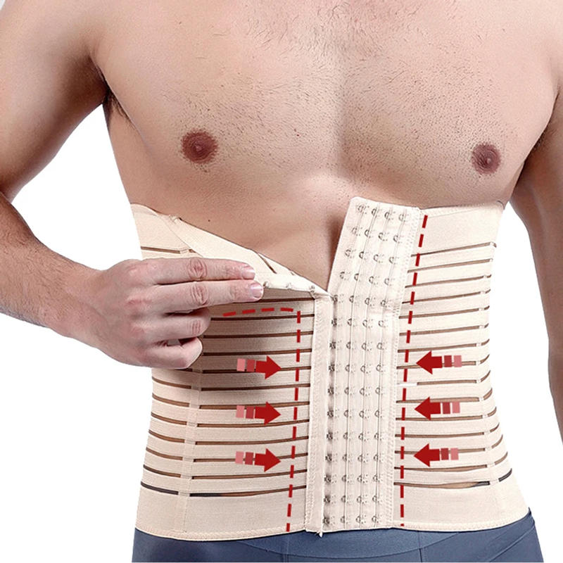 Description Picture 6 of itemMen Modeling Strap Slimming Belt Waist Trainer Tummy Control Body Shaper Adjustable Cincher Abdomen Belly Compression Shapewear