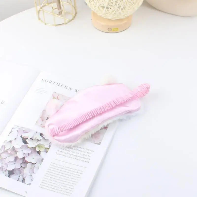 Description Picture 5 of itemCartoon Plush Eye Mask Simulation Silk Lunch Break Cute Students Cat Plush Eye Shading Tool Blackout Colorful Plush Eye Mask