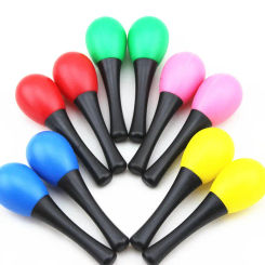 1 Or 5pcs Small Maraca Training Sand Hammer Playthings Grasp Shaking Musical Instruments Party Supplies Plastic Orff Percussion