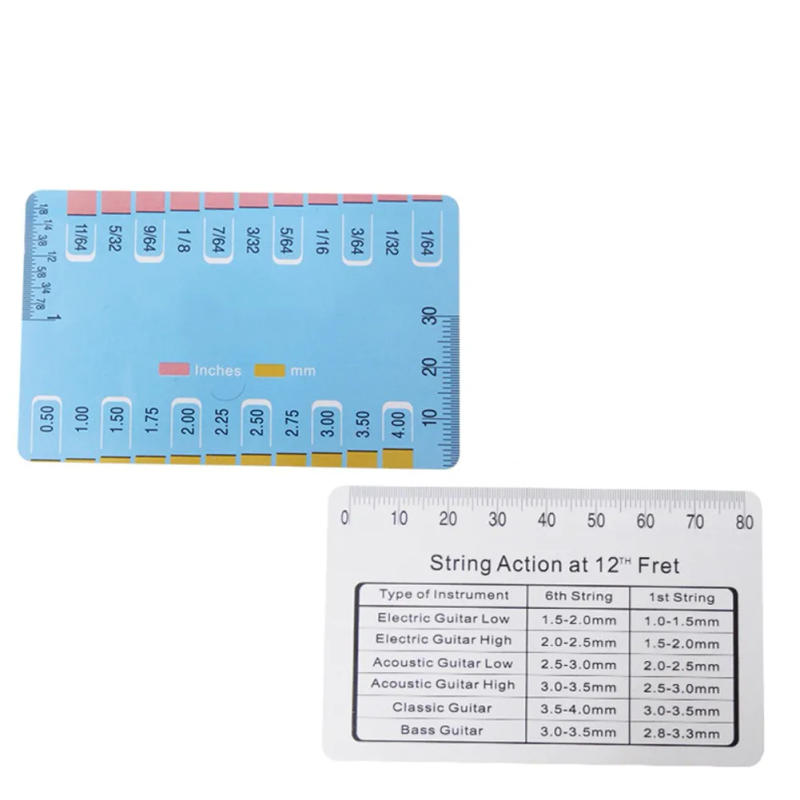Description Picture 6 of itemAccurately Guitar String Action Gauge String Height Ruler Height Light Weight Small Size String Saddle High Quality