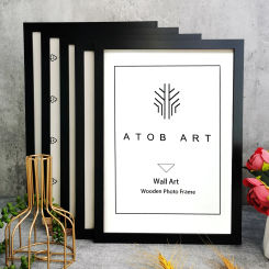5Pcs Wooden Photo Frames For Picture Wall 10X15 15X20 20X25 A4 Pictures Frame Stand For Pictures Certificate Commemorative Gift