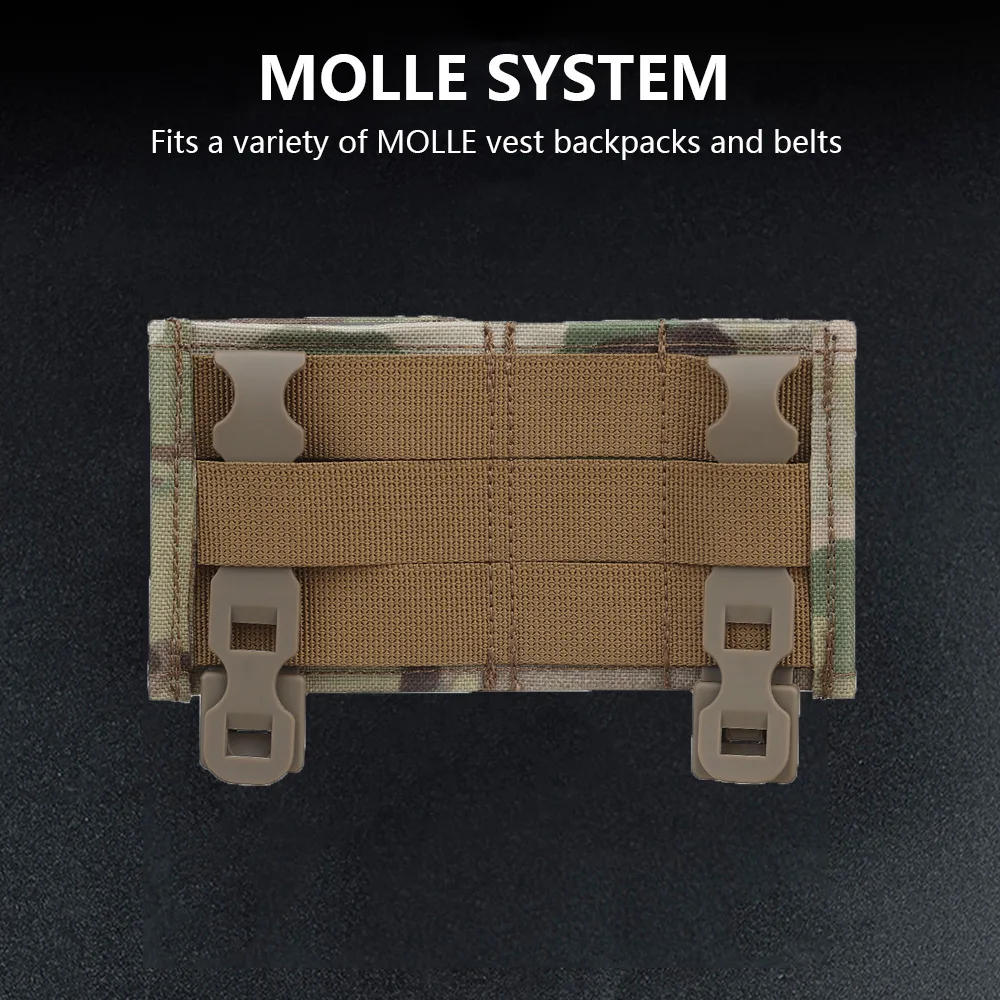 Description Picture 6 of item9mm/5.56 Magazine Pouch Tactical Pistol Mag Pouches Militar Double Mag Bag Hunting Airsoft Holder With FAST Nylon Support Clip