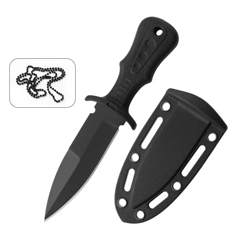 Description Picture 3 of itemPortable Mini Tactical Knife Necklace Multipurpose Stainless Steel Cutting Knives Outdoor Camping Self Defense Survival Tools