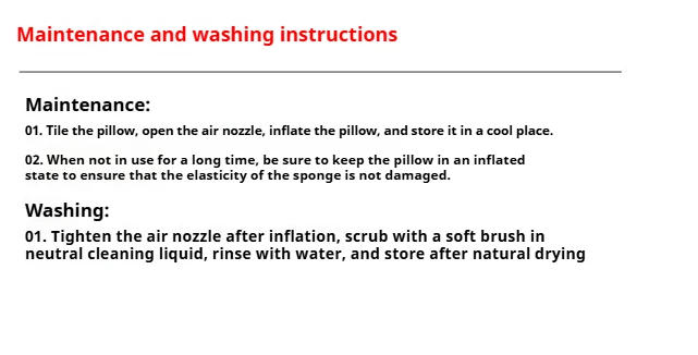 Description Picture 2 of itemOutdoor Automatic Inflatable Pillow Camping Tent Travel Pillow Portable Office Napping Home Comfortable Pillow Outdoor Supplies