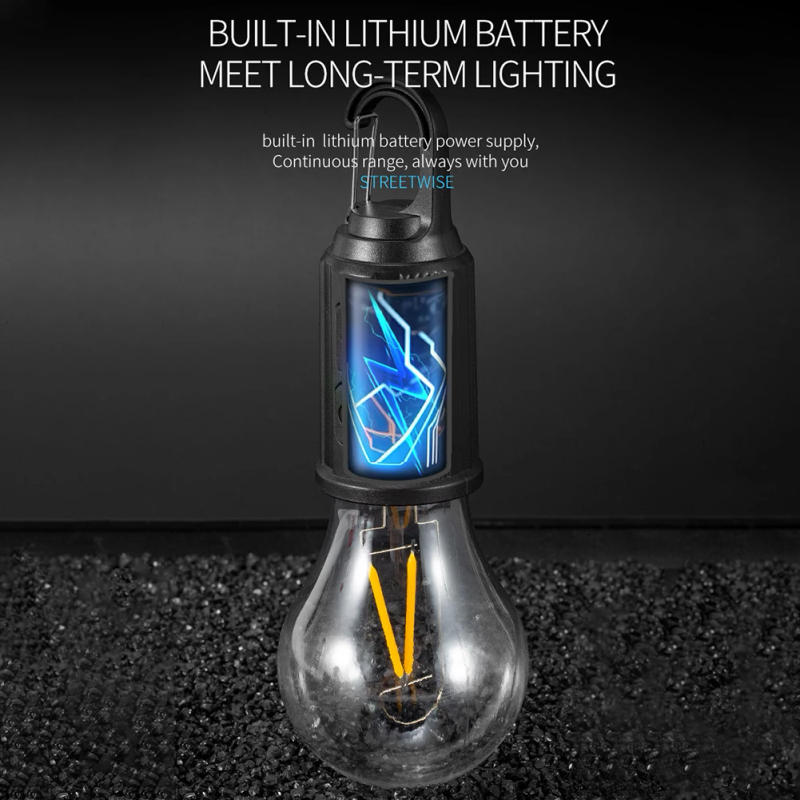 Description Picture 5 of item1-3Pcs Portable Camping Light 600mAh 54mm/57mm/62mm Hook Emergency Light Type-C Charging Lantern Waterproof for BBQ Exploring