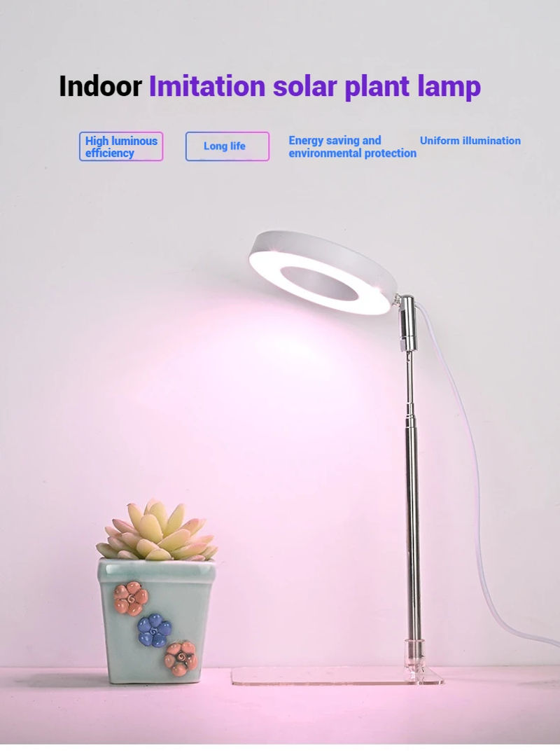 Description Picture 2 of itemLED Flower Bonsai Plant Grow Light Retractable Pole Plant Succulent Fill Light Anti Apprentice Light Timing model Full Spectrum