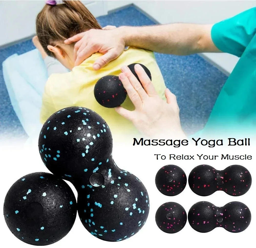 Description Picture 2 of itemEPP Massage Ball Yoga Gym For Fitness Medical Exercise Peanut Fascia Roller Back Foot Cervical Spine Rehabilitation