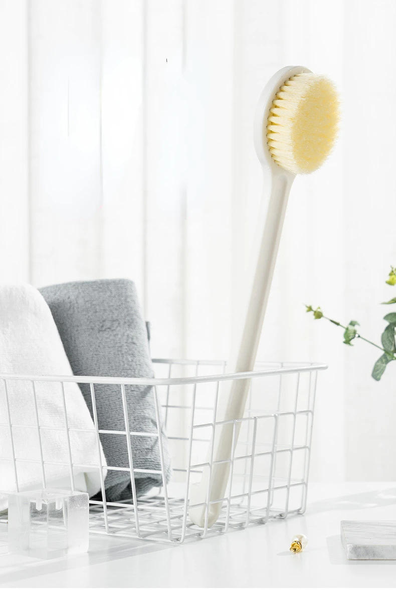 Description Picture 3 of item2025New Bath Brush Long Handle Exfoliating Scrub Skin Massager Exfoliation Bathroom Brush Back Body Bath Shower Cleaning Brushes