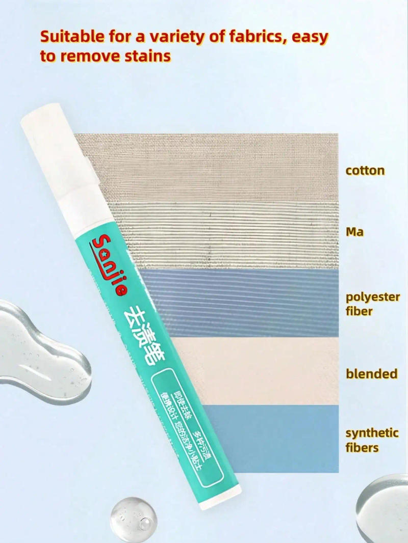 Description Picture 6 of item1-3pc Clothing Stain Removal Pen Magic Washing-free Clothes Bleach Pen for Removing Oil Wine Coffee Tea Stains on T-Shirt