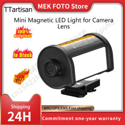 TTArtisan Mini Magnetic LED Light for Camera Lens Photography Vlog Live Streaming with Cold Shoe Mount 5W Fill Light CRI 95+
