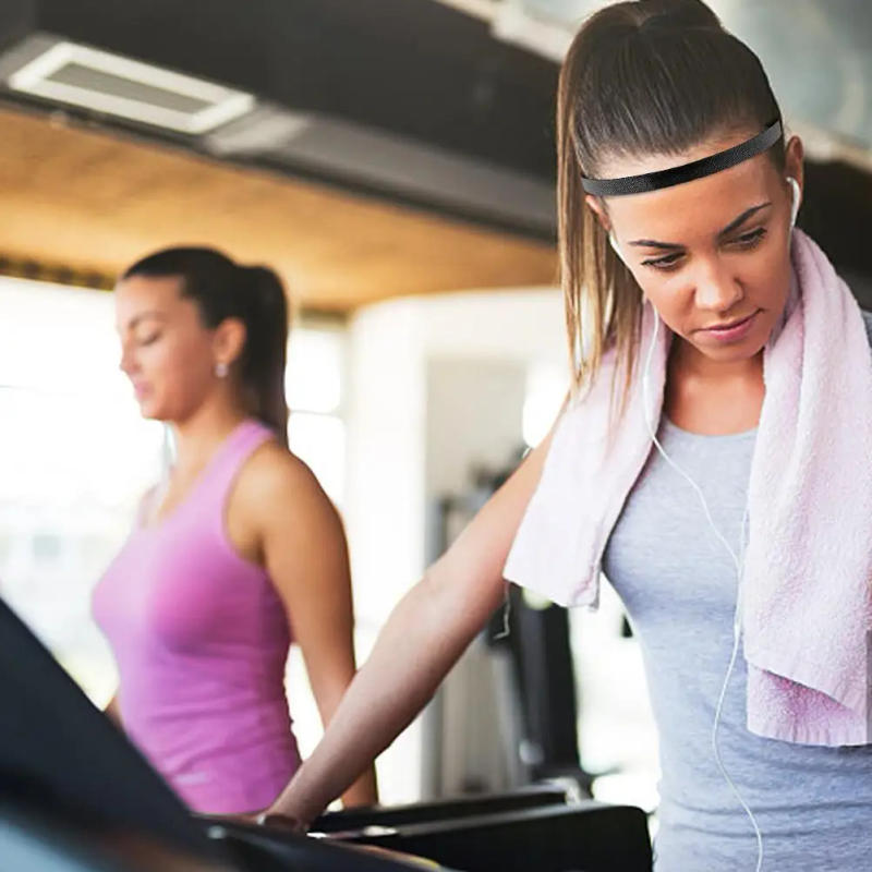 Description Picture 3 of itemUnisex Sports Hairband Non-Slip Silicone Strip Sweat Guide Elastic Headbands Sweatband Yoga Running Fitness Hair Accessories