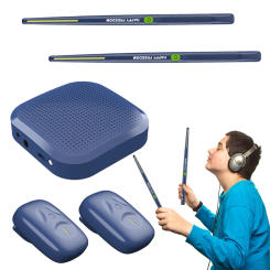Virtual Air Drum Set Portable Electronic Virtual Air Drum Drumsticks Pedals Professional Gift for Adults Kids