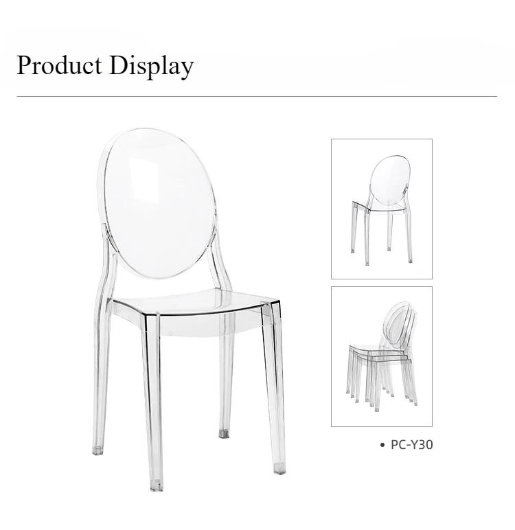 Description Picture 2 of itemParty Wedding Chairs Clear Plastic Event Single Church Chairs Gamer Chaise Dining Banqueting Sillas Hotel Home Furniture