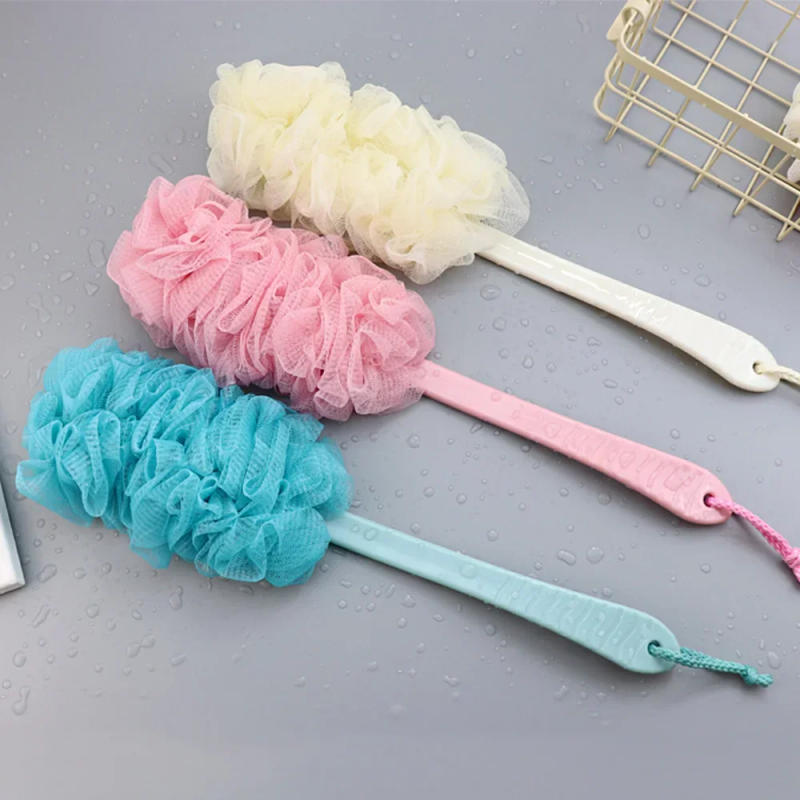 Description Picture 3 of itemLong Handle Back Brush Body Scrubbers Shower Hanging Body Brush Sponges Soft Mesh Bath Shower Brushes Bath Accessories for Adult