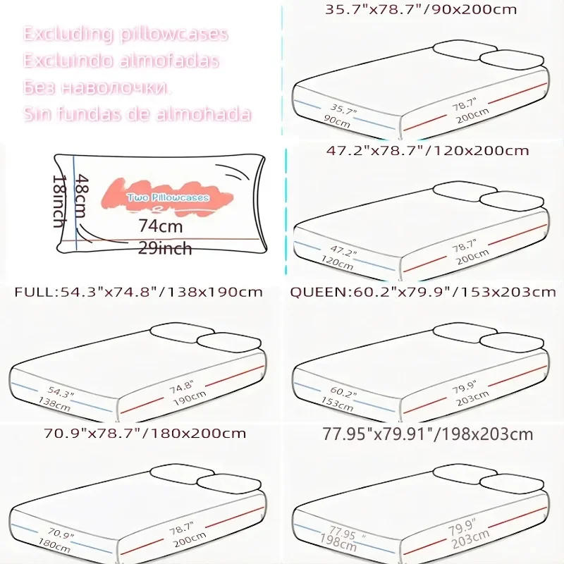 Description Picture 2 of itemPolyester Fitted Sheet Breathable Noiseless Mattress Topper Bedroom Printed Bed Cover Bed Smooth Jersey Mattress Cover 장착형 침대 시트