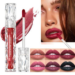 10 Colors Glitter Liquid Lipstick Diamond Shiny Lip Gloss Waterproof Long Lasting Shimmer Pearl Lip Glaze Women Lip Tint Makeup