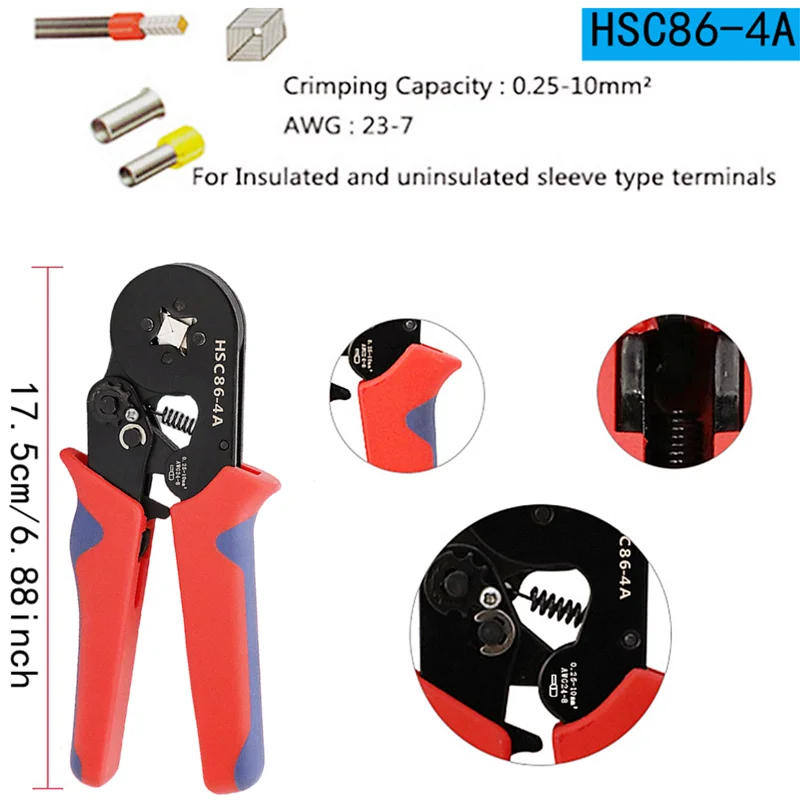 Description Picture 2 of item300-2120 PCS Single Box VE Tubular Crimp Terminals and With Pliers Kit,Cable Electrical Connector,Insulated Wire Connectors