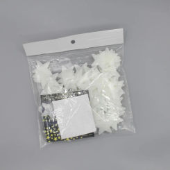 100pcs Night Light White 3D Stars Glow In The Dark Luminous Fluorescent Plastic Wall White Stickers Living Home Kids Room