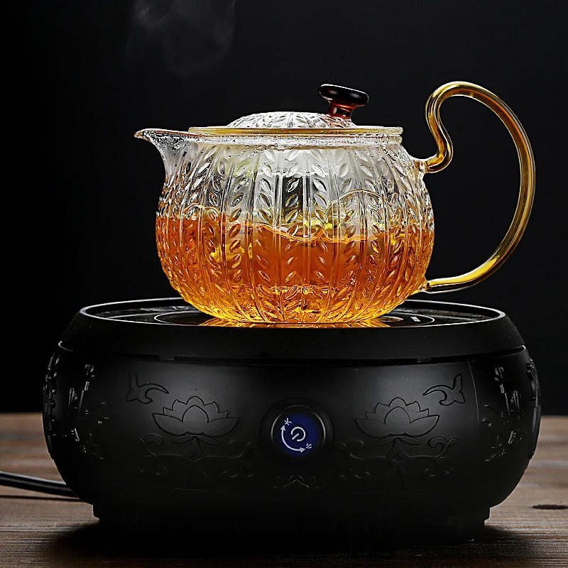 Description Picture 4 of item300ml 500ml High Borosilicate Heat-resistant Glass Teapot with Infuser Boiling Puer Flower Tea Pots Kung Fu Tea Set Teaware