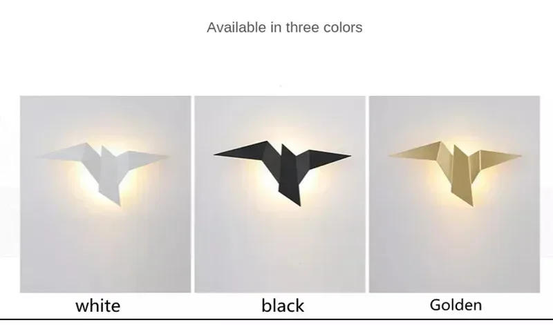 Description Picture 6 of itemNew Nordic LED Bird Wall Lamps Bedroom Decor Wall Lights Indoor Modern Lighting for Home Stairs Bedroom Bedside Light Fixtures