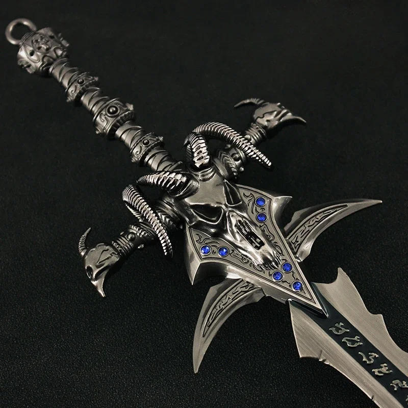 Description Picture 5 of itemSword Alloy Model Metal Ornament with Display Stand 30cm Lich King Weapon Model Large Frostmourne Sheep's Head