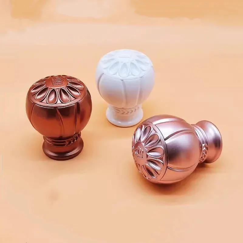 Description Picture 5 of item2pcs European Curtain Rod Decorative Head Roman Rod Seal Decorative Curtain Rod Bracket Home Decoration Hardware Accessories