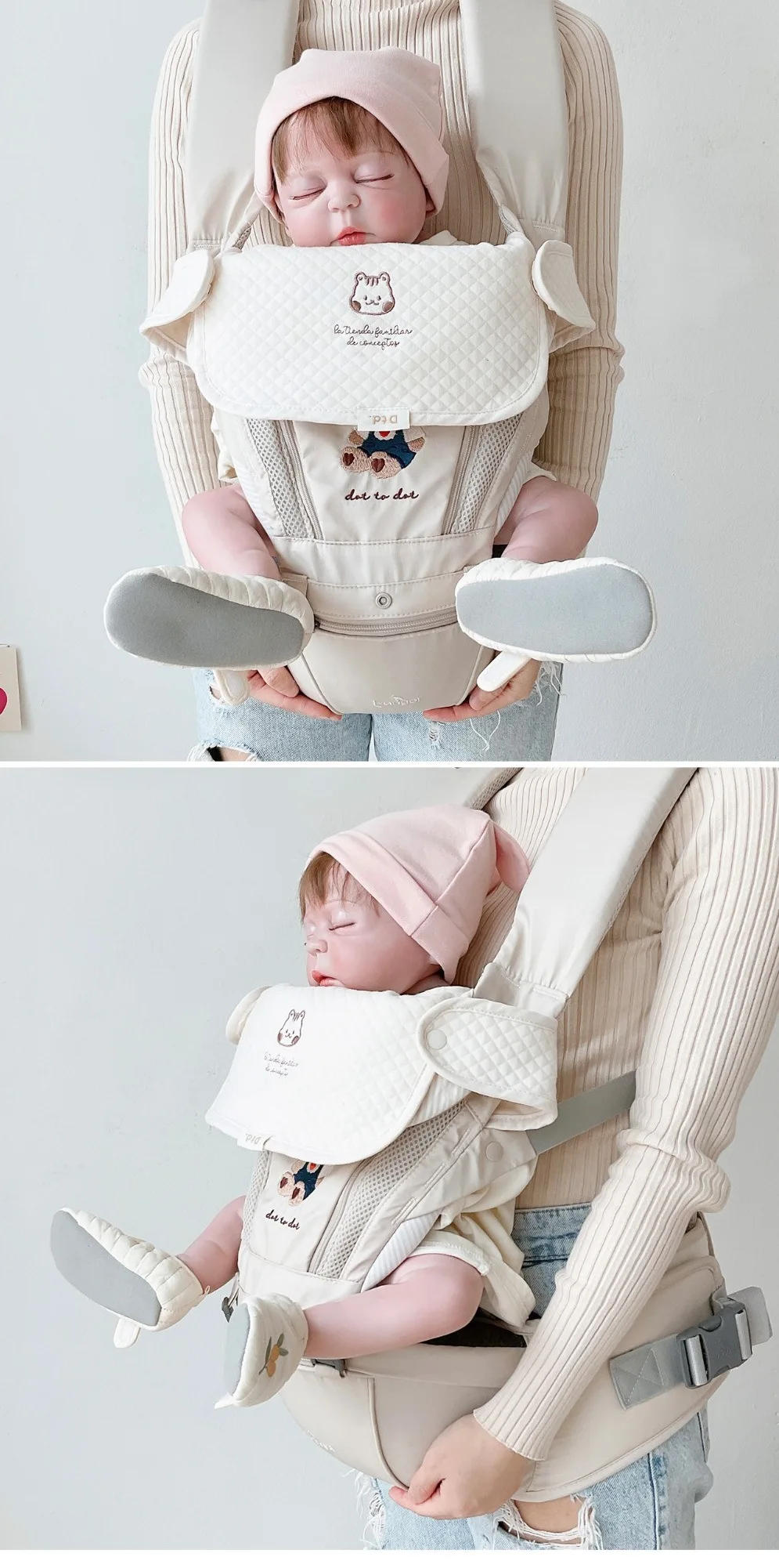 Description Picture 4 of item3pcs/Set Waterproof Baby Bibs Muslin Saliva Towel Cotton Shoulder Pad Bite Cushion Baby Accessories Girl Burp Cloth