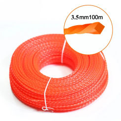 100m*3.5mm/4.0mm Mowing Nylon Grass Trimmer Rope Brush Cutter Strimmer Line Mowing Wire Lawn Mower Accessory
