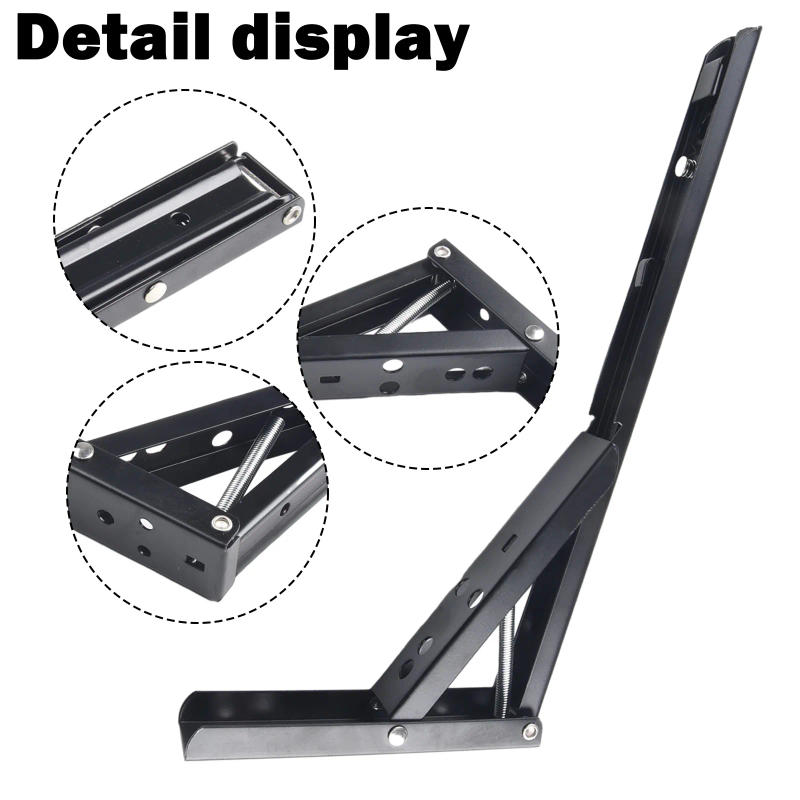 Description Picture 6 of itemAdjustable Wall Mounted Triangle Folding Angle Bracket Bench Table Shelf Bracket Furniture Heavy Support Hardware 8/10/12/14Inch