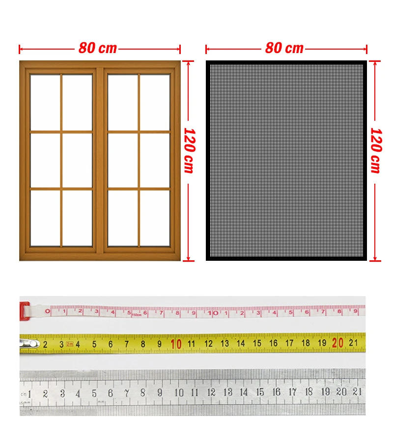 Description Picture 6 of itemEasy-Install Self-Adhesive Window Screen - Invisible, No-Drill Mesh for Mosquito & Bug Protection, Polyester Mosquito Net
