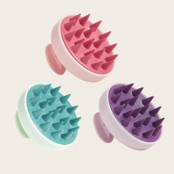 Color shampoo massage grooming hair magic scalp head silicone shampoo comb grab hair comb portable