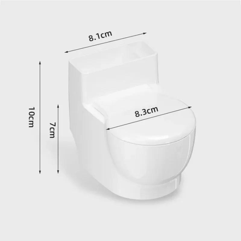 Description Picture 3 of itemWall-mounted Ashtray Toilet shaped Ashtray With lid Funny Bathroom Decorative Plastic Multi-function Ash Tray For Home Men Gifts