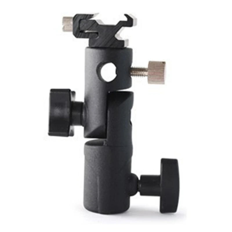 Description Picture 6 of itemFlash Hot Shoe Umbrella Holder Mount Adapter For Studio Light Type E Stand With 1/4 3/8 Screw Bracket Support E-type Lamp Holder