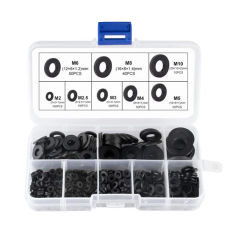 500pcs Nylon Washer Flat Assortment Set With 8-size Safety Plates M2-M10 Nylon Sealing Washers For Industrial Fixings