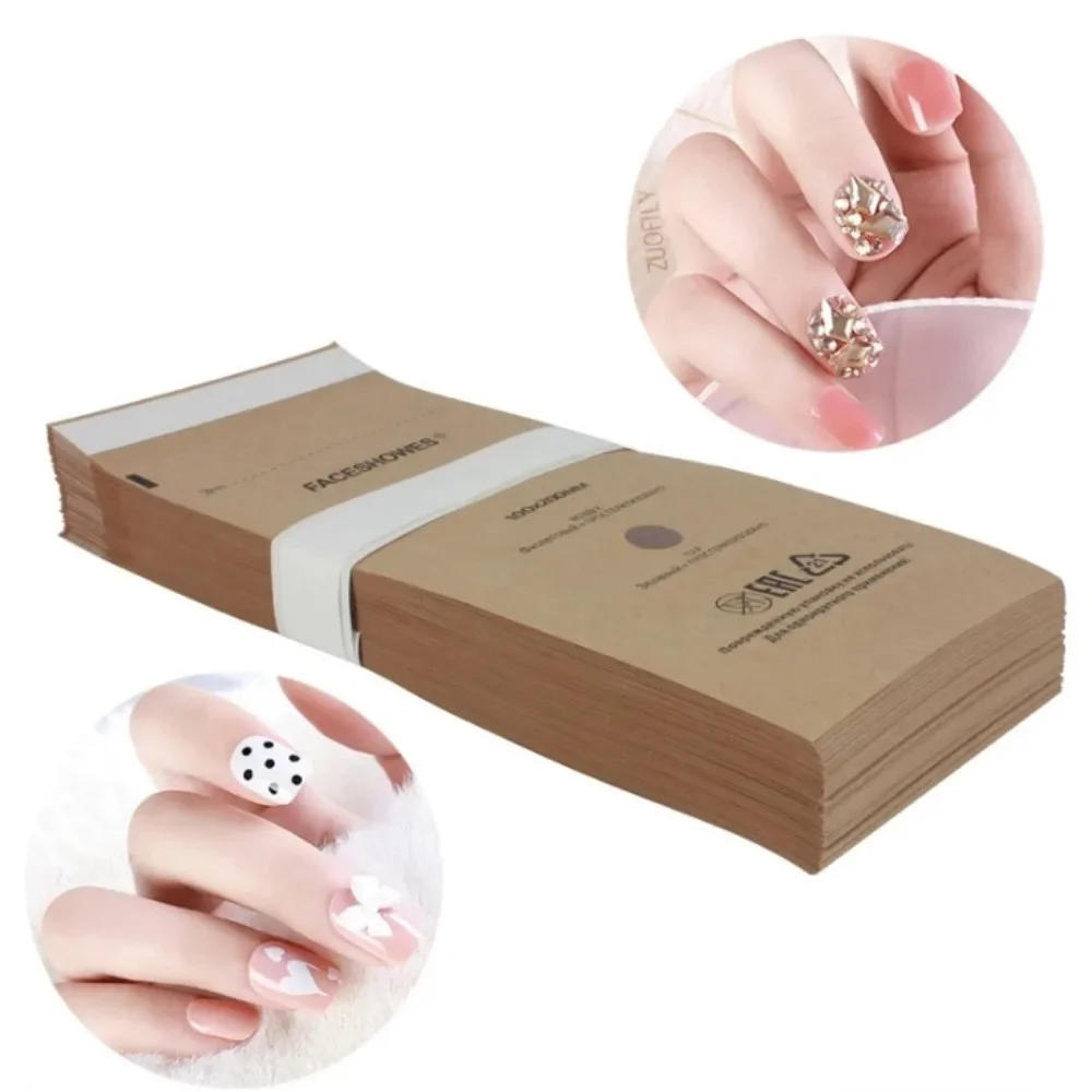 Description Picture 4 of item100Pcs Manicure Kraft Bags Nail Art Sterilizer Nails Clean Sterilization Bag Disposable Manicure Supplies UV Disinfection Tools